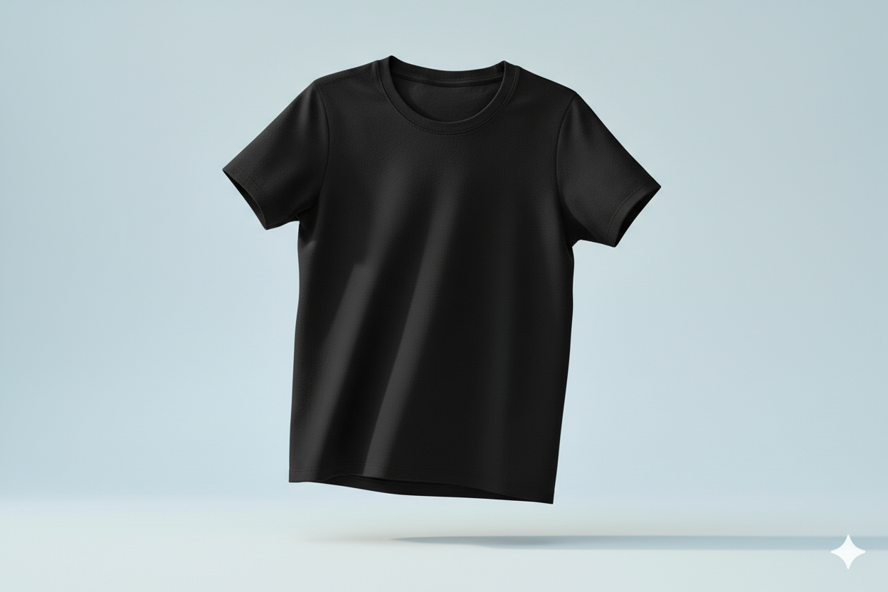 T-shirts noir 600gms