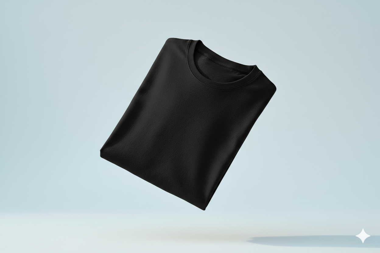 T-shirts noir 600gms