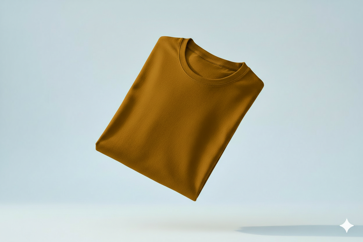 T-shirts jaune Moutard 600gms