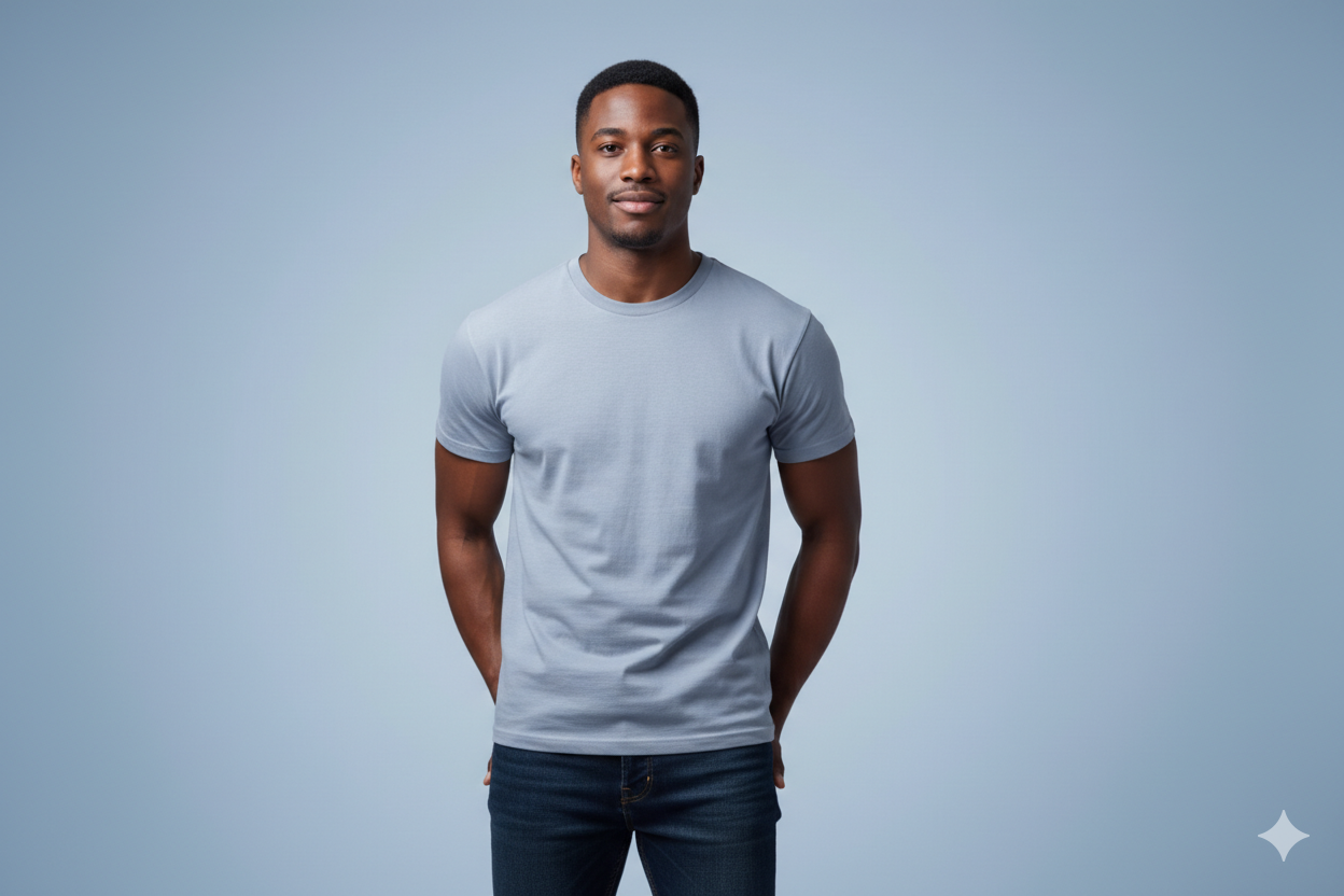 T-shirts gris 300gms