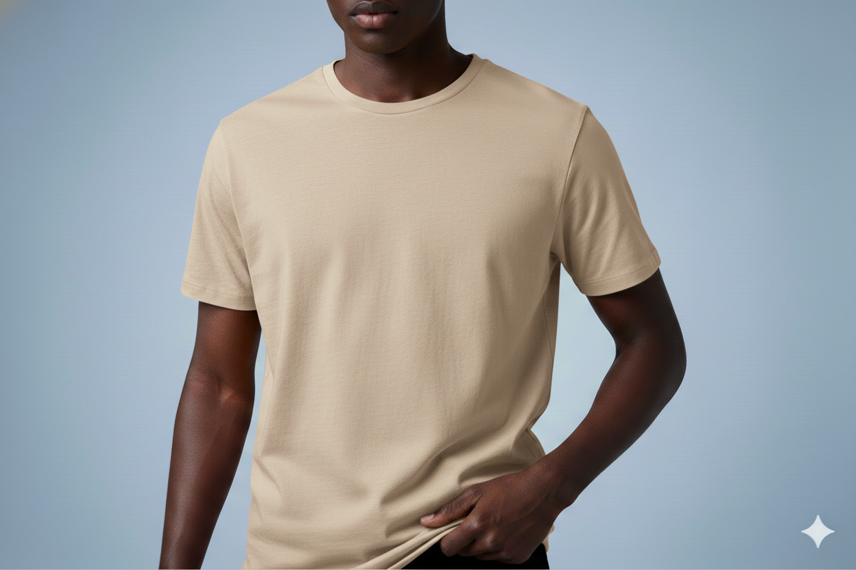 T-shirts beige 300gms