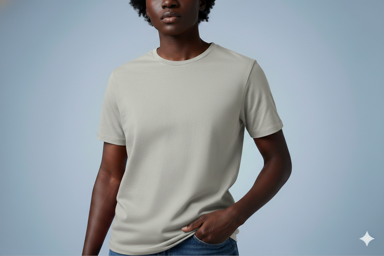 T-shirts gris claire 300gms