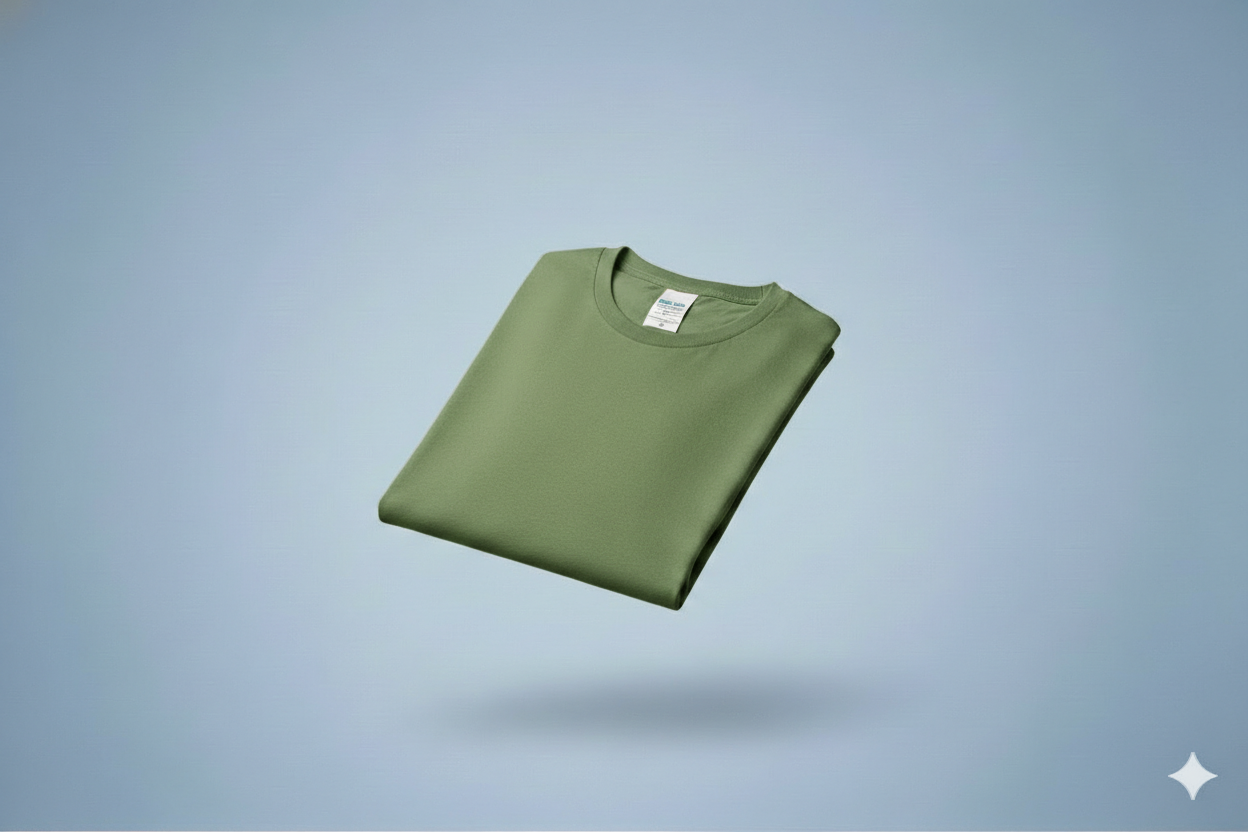 T-shirts caïman vert militaire 300gms
