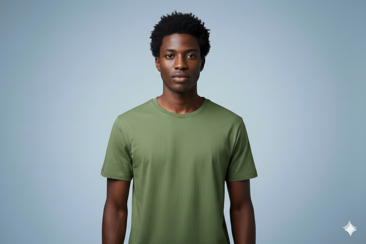 T-shirts caïman vert militaire 300gms