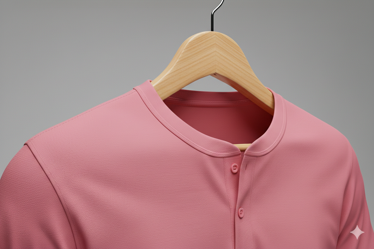 T-shirts col mao rose 1000gms