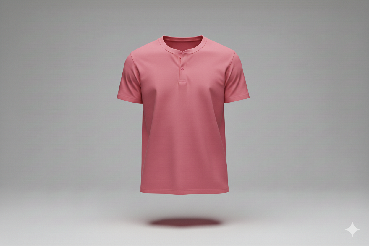 T-shirts col mao rose 1000gms