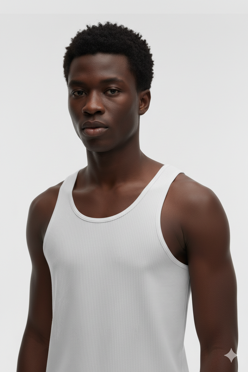 débardeur blanc 220gms