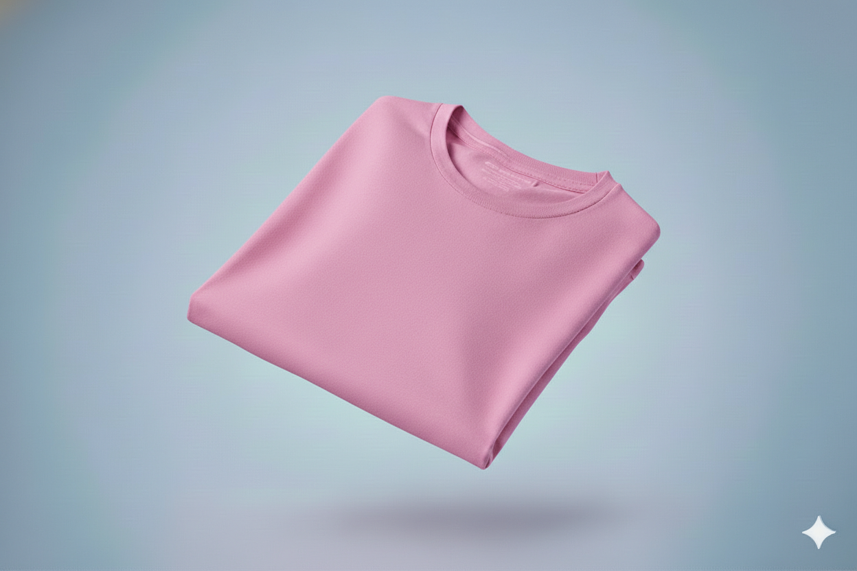 T-shirts rose pure 650gms