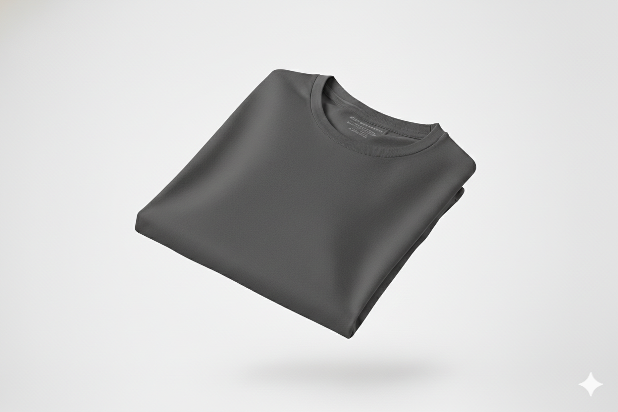 T-shirts gris foncé 650gms