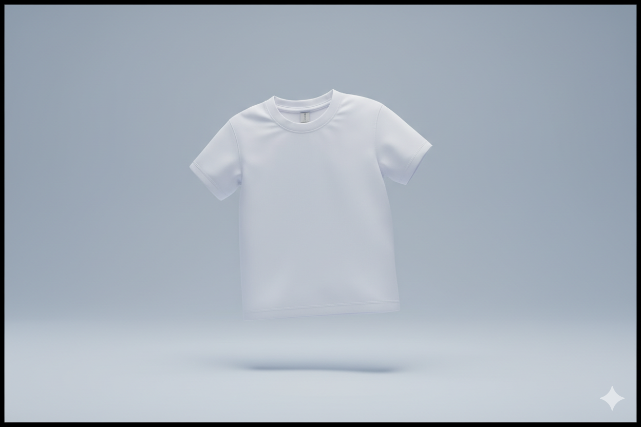 T-shirts blanc enfant FHGO 650gms