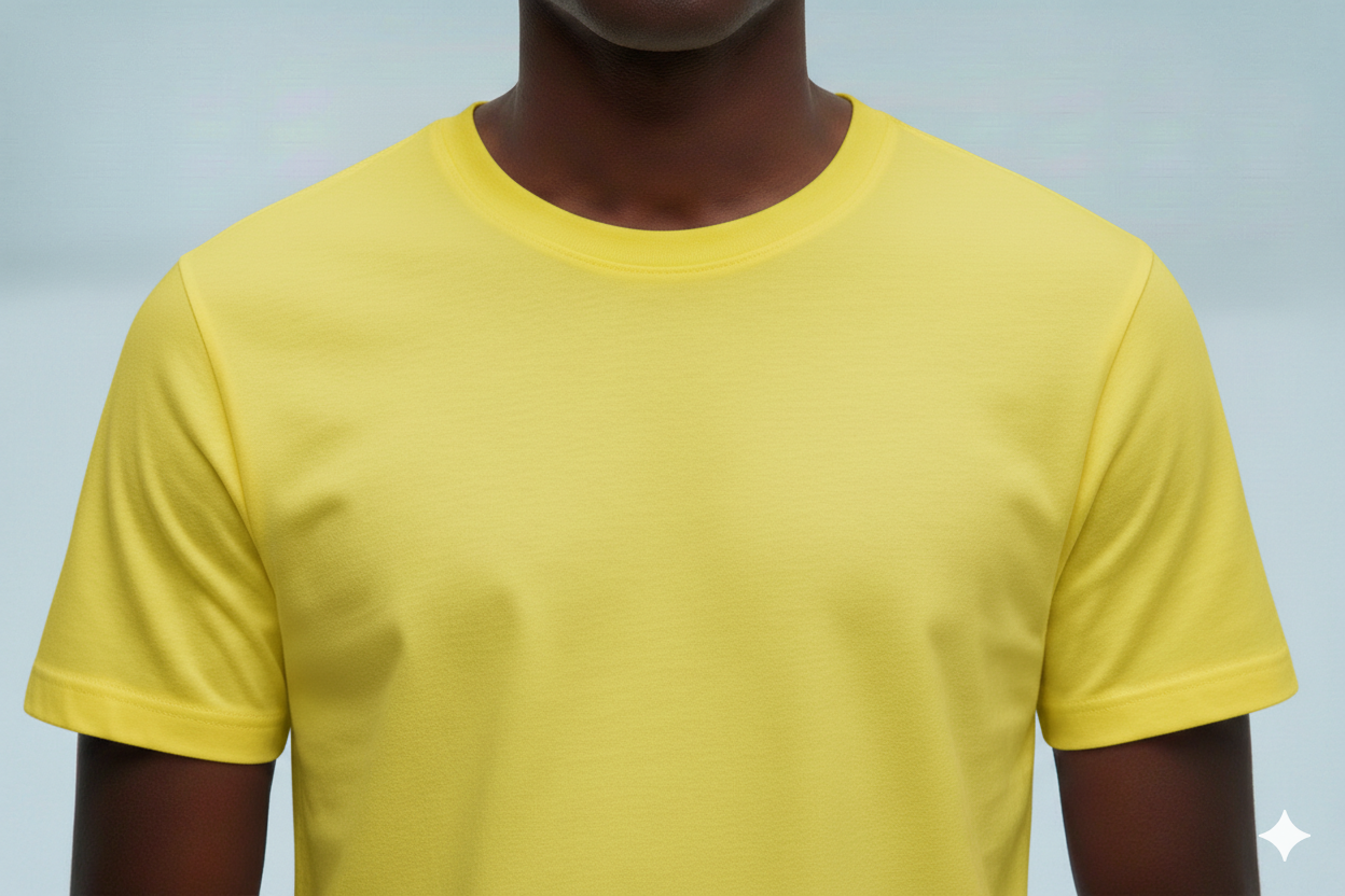 T-shirts jaune 300gms